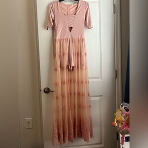 The Sang Pink Maxi Dress